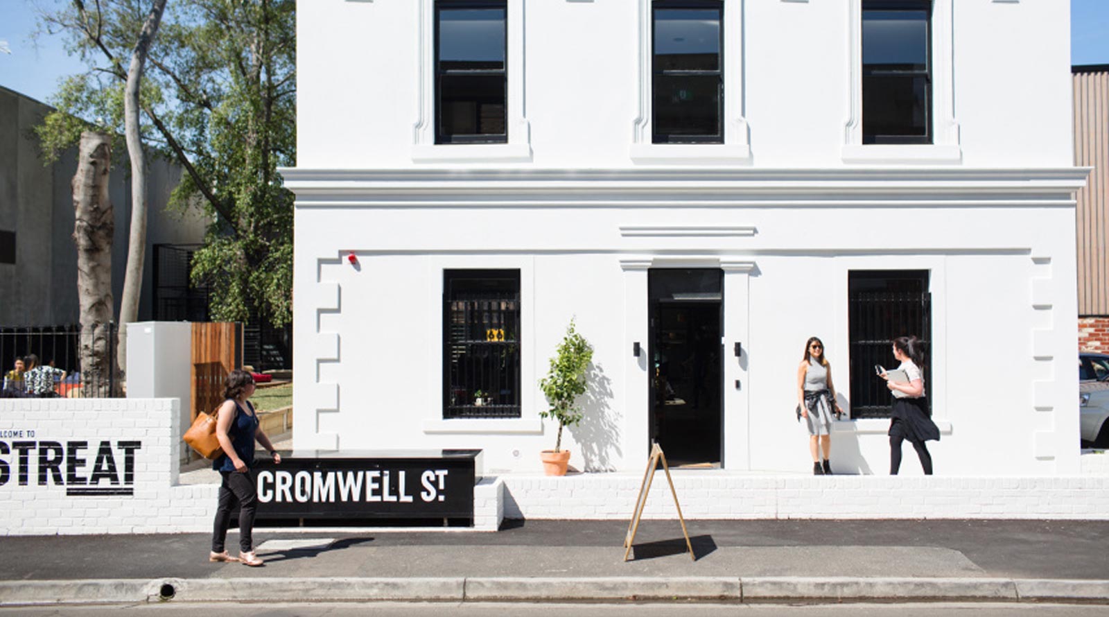 Cromwell St. was purchased for STREAT by the Harris family and redeveloped into a youth training academy, 80-seat cafe, artisan bakery, coffee roastery, catering business, function venue and head office. 